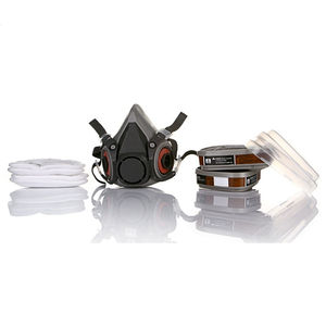 Conjunto Completo Mascara Respiratoria 6200 Masker Gas Respirador untuk Cat Semprot Dekorasi Kimia - Product Image 4