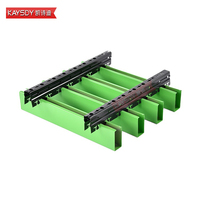 KAYSDY personalizado moderno deflector de aluminio en forma de U diseño decorativo tira de metal colgante techo elástico