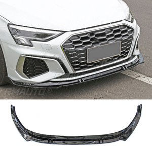 สำหรับ Audi S3 / A3 S-Line 8Y Sportback 2021 2022 2023 ชุดแต่งกันชนหน้า สปลิตเตอร์ ครีบข้าง ชุดแต่งตัวถัง แผ่นกันกระแทก - Product Image 1