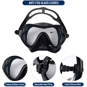 Lunettes de <span class=keywords><strong>plongée</strong></span> à grand cadre personnalisées OEM <span class=keywords><strong>masque</strong></span> de <span class=keywords><strong>plongée</strong></span> anti-buée en silicone pour adultes pour la natation <span class=keywords><strong>et</strong></span> la <span class=keywords><strong>plongée</strong></span> sous-marine - Product Image 6