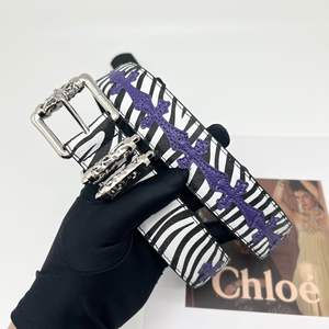 नवीनतम उच्च गुणवत्ता वाले चमड़े की बेल्ट ट्रेंडी तेंदुए ज़ेबरा मूल रंगीन बेल्ट रेट्रो हाइप फंक फैशन पुरुषों थोक स्टॉक - Product Image 4