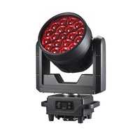 Projecteur LED à tête mobile zoom étanche IP65 19x40W Big Bee Eyes pour extérieur, RGBW, contrôle DMX512, 8000K, dimmable, aluminium + plastique