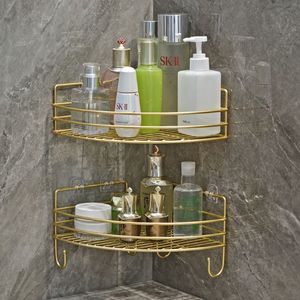 Bathroom <b>Corner</b> Shelf Iron Wall Mounted Circular Modern Design <b>Shower</b> <b>Storage</b> Rack - Product Image 1