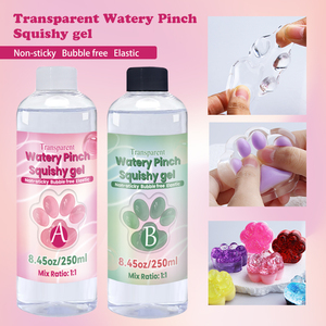 Nguyên liệu gel silica lỏng TIMESRUI để làm đồ chơi mềm dẻo 1:1, <span class=keywords><strong>silicon</strong></span> lỏng <span class=keywords><strong>t</strong></span>ự làm đồ chơi, cao su AB, gel mềm TABA - Product Image 2