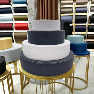 Twill Woven Polyester Nylon Webbing 50mm Wide Elastic for <b>Bags</b> Solid Color - Product Image 4