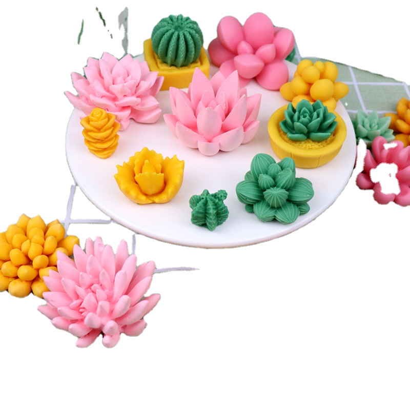 Форма для изготовления суккулентных растений, свечей, силиконовые формы, силиконовая форма для цветов, свечей, силиконовая форма 3d