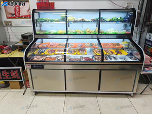 Congélateur commercial YINZHENG 1,8 m à cinq étagères, porte coulissante en acier inoxydable, style classique, vitrine réfrigérée et congélateur - Product Image 2