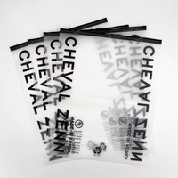 Sacs en plastique EVA à fermeture éclair givrée personnalisés avec vêtements, sacs d'emballage à fermeture éclair pour vêtements, produits d'impression d'emballages de vêtements personnalisables