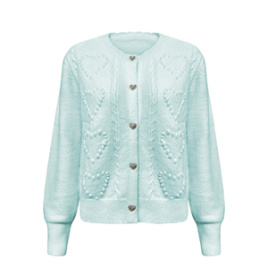 <span class=keywords><strong>Cardigan</strong></span> in <span class=keywords><strong>Cotone</strong></span> Personalizzato Autunno-Inverno, Maglione Semplice <span class=keywords><strong>Bianco</strong></span> Latte a Trecce per Donna - Product Image 3