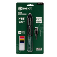 Rolicy Mini Kit de pistolet à colle chaude avec bâtons de colle chaude (10 pièces), pour la décoration de la maison, l'artisanat et les réparations rapides, 3.7V, 2000mAh, USB-C