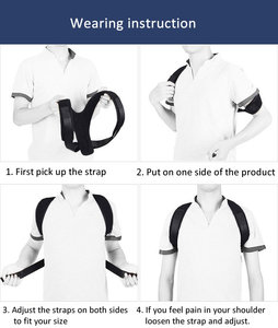 Échantillon <span class=keywords><strong>gratuit</strong></span> Logo personnalisé Correcteur de posture Correcteur de dos réglable pour homme femme respirant améliorant la posture - Product Image 5