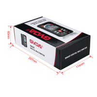 10 GVDA Multimètre Numérique intelligent avec Nuit lumière 9999 comptage Ture Rms PCI Multifonction Multimètre avec AC DC Tension Courant