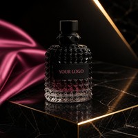Parfum EDP de luxe pour homme 100 ml, étiquette privée, logo personnalisé noir clouté, parfum oriental boisé intense, longue tenue, OEM ODM