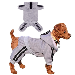 Fabricante al por mayor clásico invierno cachorro Sudadera con capucha cuatro patas mascota perro ropa para perro gato - Product Image 4
