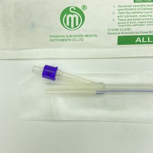 สายสวนซิลิโคนแบบ3ทางสำหรับระบายปัสสาวะด้วย CE, ISO และใบรับรองเกรดทางการแพทย์ขนาดผู้ใหญ่ - Product Image 4