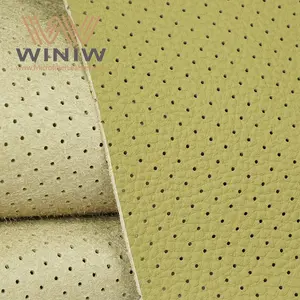 Microfiber Leather Half Round Perforate Car Leather