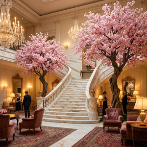 Arbre de cerisier artificiel à <span class=keywords><strong>prix</strong></span> d'usine, grand arbre à fleurs pour décoration de mariage en extérieur et en intérieur, centre de table, arbre à fleurs de cerisier - Product Image 2