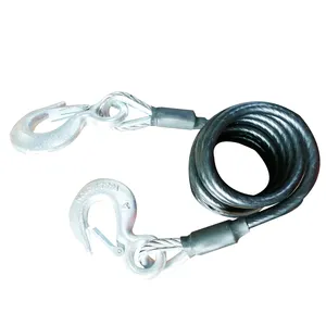 Vinyl Coated Trailer Safety Cable Emergency Tow Cable