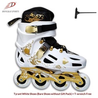 3 paires de patins à roulettes quad, tenue de patinage artistique sexy, robe de patinage sur glace réglable