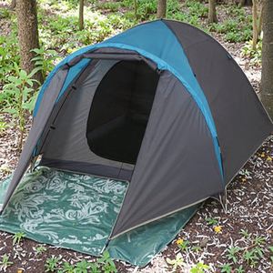 Carpa de Playa Plegable, Impermeable y Transpirable, de una Sola Capa, para Verano, Senderismo, Actividades Familiares al Aire Libre, Camuflaje 190T Plateado - Product Image 3