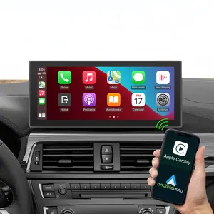 (Promociones) Plug and Play portátil CarPlay Monitor Android Auto pantalla táctil inalámbrico con cable CarPlay Monitor para coches universales