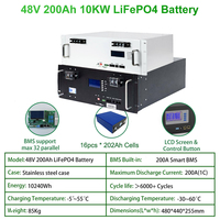 Système de stockage d'énergie industriel et commercial à batterie au lithium 100 kWh 200 kWh 500 kWh, armoire de batterie LiFePO4