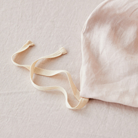 Vente en gros d'ensembles de linge de lit certifié Oekotex français 170 gsm ensemble de housse de couette en lin biologique lavé à la pierre d'hôtel de luxe