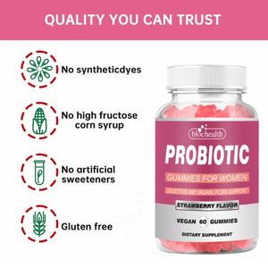 C vitamini ve kızılcık ile özel etiket kadın probiyotik Gummies-PH dengesi vajinal bağışıklık desteği ve sindirim sağlığı 60 sayısı - Product Image 3