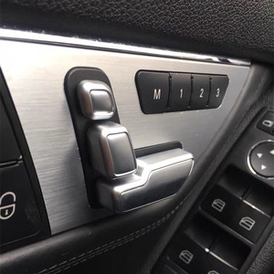 Cubiertas para botones de ajuste de asiento Xingbaiwang para Mercedes-Benz Clase C, E, GLK, GLA, CLS, ML, GL, de plástico ABS, estilo de lujo - Product Image 2