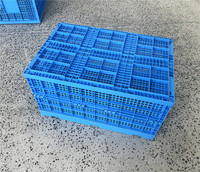 Conteneur pliable en maille plastique recyclable, empilable et pliable pour le stockage logistique