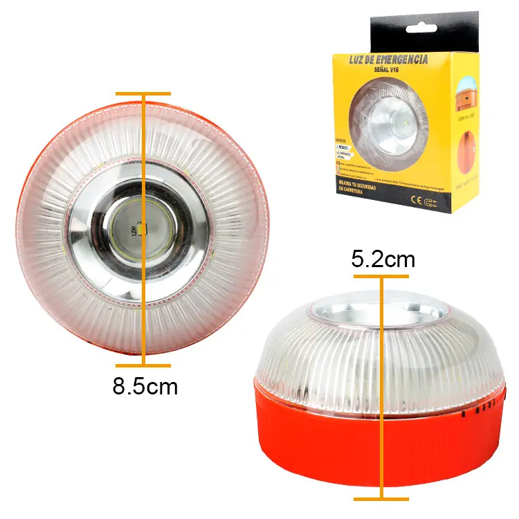 Mini all'ingrosso ad alte prestazioni Luz Luces emergenza emergente Dgt V16 Gps Auto stroboscopico di emergenza ambra/bianco aiuto luce di segnalazione