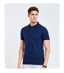 Polo blanc à manches courtes, couleur unie, respirant, tricoté, coupe classique, vêtements décontractés pour hommes - Product Image 3