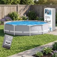Piscina Inflable Interior con Marco de Acero de 28206, 10' X 30" (350*350*76cm), para Uso Familiar