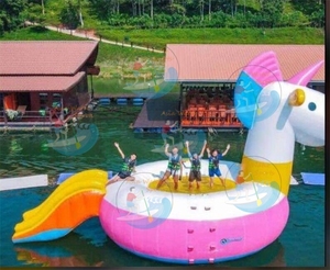 Lona de PVC de 0,9mm <span class=keywords><strong>Unicornio</strong></span> flotante <span class=keywords><strong>gigante</strong></span> Parque acuático inflable <span class=keywords><strong>Unicornio</strong></span> - Product Image 6
