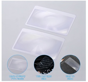 3X Fresnel Lente Tarjeta DE CRÉDITO Lupa Tamaño de bolsillo Cartera Lupa Lentes Tarjeta Lentes portátiles delgadas - Product Image 3