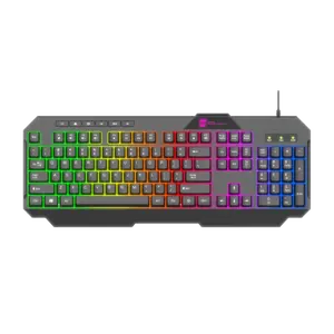 Teclado mecânico de jogo com fio rgb, gravação a laser letras design de jogo rgb backlight teclado