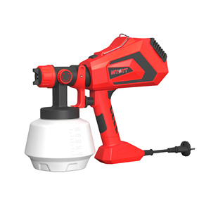 <span class=keywords><strong>Pistolet</strong></span> à peinture électrique MYOYT 650W 230V 50Hz Haute puissance Pulvérisateur de peinture Réservoir de 1200 ml Débit de 1100 ml/min Buse de 2,5 mm Ventilateur réglable - Product Image 1
