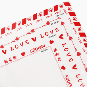 Kertas Pembungkus Bunga Hari Valentine Baru dari Florist Menawarkan Kertas Pembungkus Buket dalam Warna Merah Transparan Tahan Air - Product Image 3