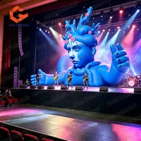 Scène gonflable géante sur mesure, décoration de festival de musique gonflable, promotion d'événements