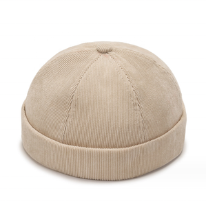 Custom Logo 6 Panel Brimless Sport Hoeden Vrouwen Huisbaas Hoeden Mode Skullcaps Heren Corduroy Dome Hoed Docker Caps Voor Unisex - Product Image 3