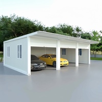 Edificio Modular Prefabricado Tipo Contenedor para Garaje, Taller, Oficina, Hotel, Casa Plegable de 40 Pies, Puerta Enrollable Moderna Tipo X, Impermeable