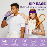 Botol Air Olahraga Stainless Steel Terisolasi, Botol Air Elektronik, Pemanas Cangkir Kopi