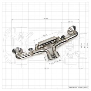 CSZ Performance Tuning marmitta Valvetronic per Porsche 911 992 <span class=keywords><strong>GT3</strong></span> 3.0T SS304 scarico OEM Catback Axleback - Product Image 6