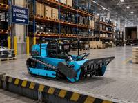 Hochleistungs-Raupen-Schlegelmäher mit 100 cm Schnittbreite, Diesel-2000W-Generator und Fernbedienung für Hanglagen