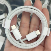Câble de charge USB C 60W en nylon tressé 1M, charge rapide Type C vers Type C pour iPhone 16 15 Pro Max Plus iPad