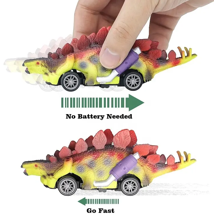 Dinosaur Toys Pull Back Car for Kids 6 Pack Dino Cars Toys Vehicles Monster Truck for Boys Girls Mini Animal Push Back Cars toy