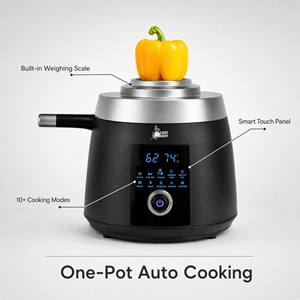 Robot de cuisine automatique avec fonction de pesage, panneau tactile intelligent, multicuiseur, 10 modes de cuisson - Product Image 2