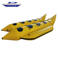 Bateau banane gonflable en PVC robuste pliable pour 10 personnes, tractable et stable