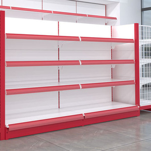 <span class=keywords><strong>Scaffali</strong></span> Gondola in Metallo Personalizzabili per <span class=keywords><strong>Dimensioni</strong></span> e Colore, Espositori Bianchi per Supermercati - Product Image 3