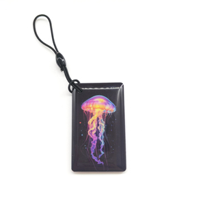 Không tiếp xúc Epoxy Tag NFC 213 Keychain với logo iso14443a RFID xã hội phương tiện truyền thông Sticker tag - Product Image 6
